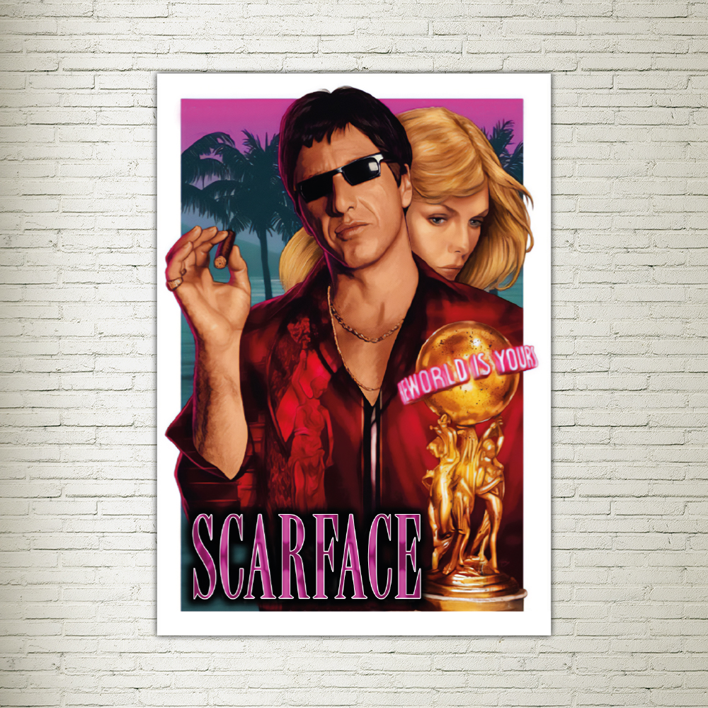 Quadro decorativo Filme Scarface Tony Montana