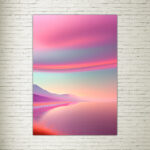 Quadro su tela Pink Landscape