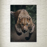 Quadro su tela Leopard