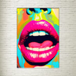 Quadro su tela Abstract Mouth