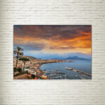 Quadro su tela Skyline Napoli