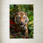 Quadro su tela Tropical Tiger