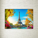 Quadro su Tela Torre Eiffel Autunnale