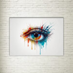 Quadro su Tela Colorful Eye