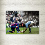 Quadro su Tela Maradona & Messi