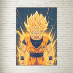 Quadro su Tela Dragon Ball Goku Sayan