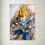 Quadro su Tela Dragon Ball Vegeta Super Sayan