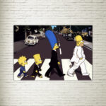 Quadro su Tela The Simpson Beatles