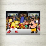 Quadro su Tela Simpson vs Griffin BOXE