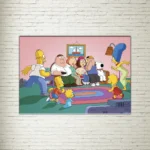 Quadro su Tela Simpson & Griffin