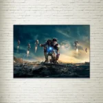 Quadro su Tela Iron Man Battle