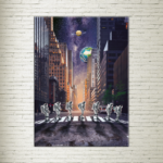 Quadro su tela Lunar City