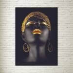 Quadro su tela African Black & Gold