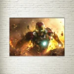 Quadro su Tela Iron Man on Fire