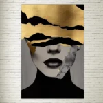 Quadro su Tela Beauty Golden