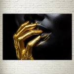 Quadro su Tela Face Gold