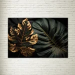Quadro su Tela Gold Leaves