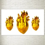 Quadro su Tela Golden Heart Anatomic