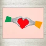 Quadro su Tela Heart Love