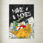 Quadro su Tela Make Money
