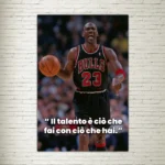 Quadro su Tela Michael Jordan Talent