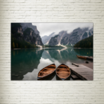Quadro su tela Lago di Braies