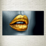 Quadro su Tela Lip Gold