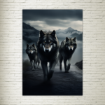 Quadro su tela Wolves