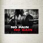 Quadro su Tela No Pain No Gain