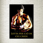 Quadro su Tela Rocky Fight