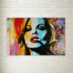 Quadro su Tela Smoking Girl