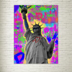Quadro su Tela Statue Liberty Punk