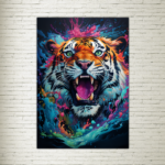 Quadro su tela Tiger Color