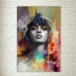 Quadro su Tela Woman Abstract Colour