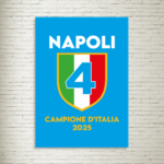 Quadro su Tela 4° Scudetto del Napoli