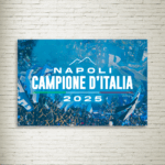 Quadro su Tela 4° Scudetto del Napoli Campioni d'Italia