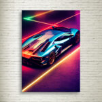 Quadro su Tela Fast Car