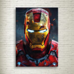 Quadro su Tela Iron Man Face