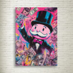 Quadro su Tela Monopoly Color