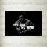 Quadro su tela Impossible is Nothing
