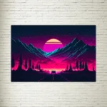 Quadro su tela Futuristic Land