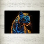 Quadro su tela Panther Light