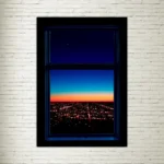 Quadro su tela Window Night